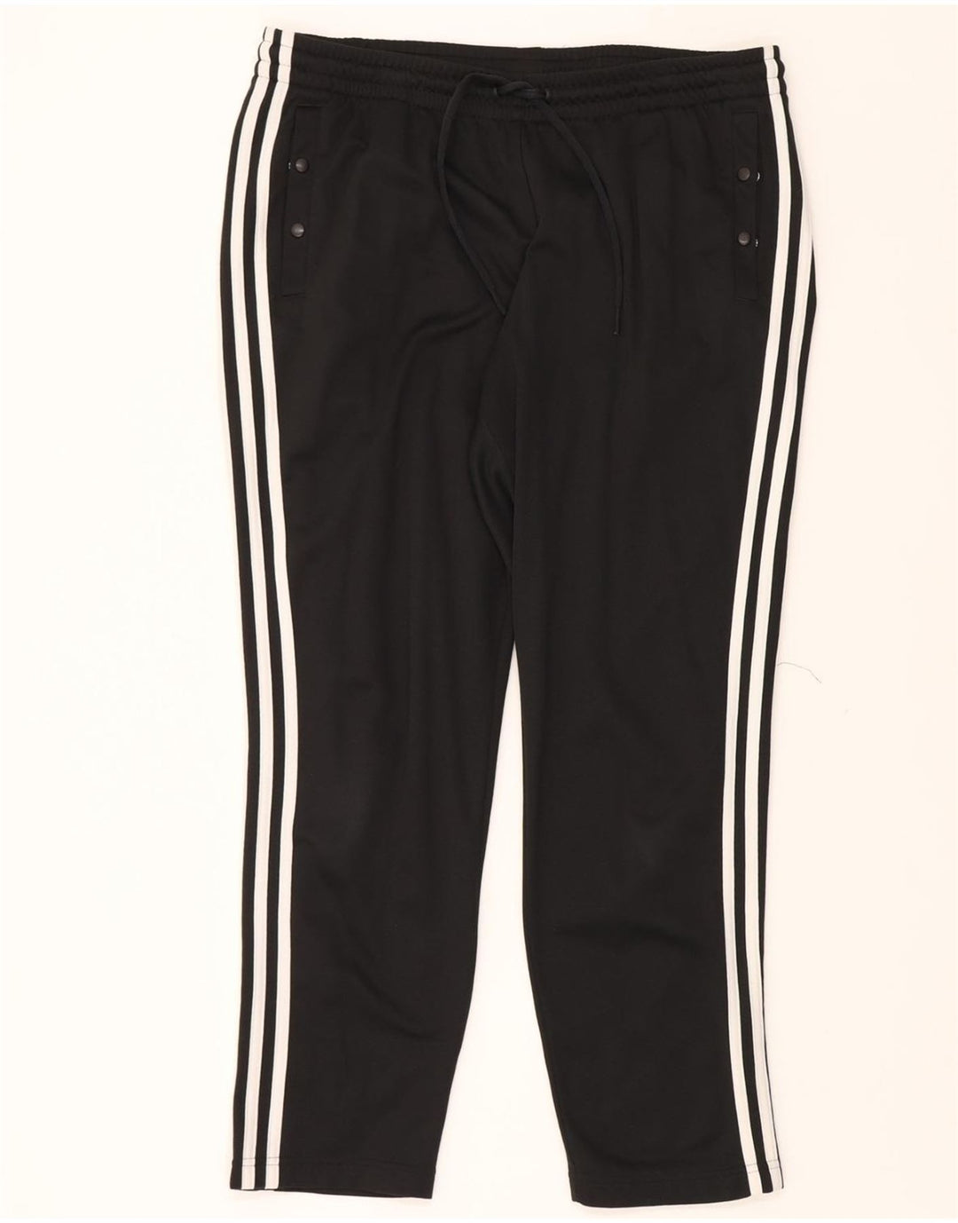 ADIDAS Womens Tracksuit Trousers UK 20/22 XL  Black Polyester Vintage Adidas and Second-Hand Adidas from Messina Hembry 