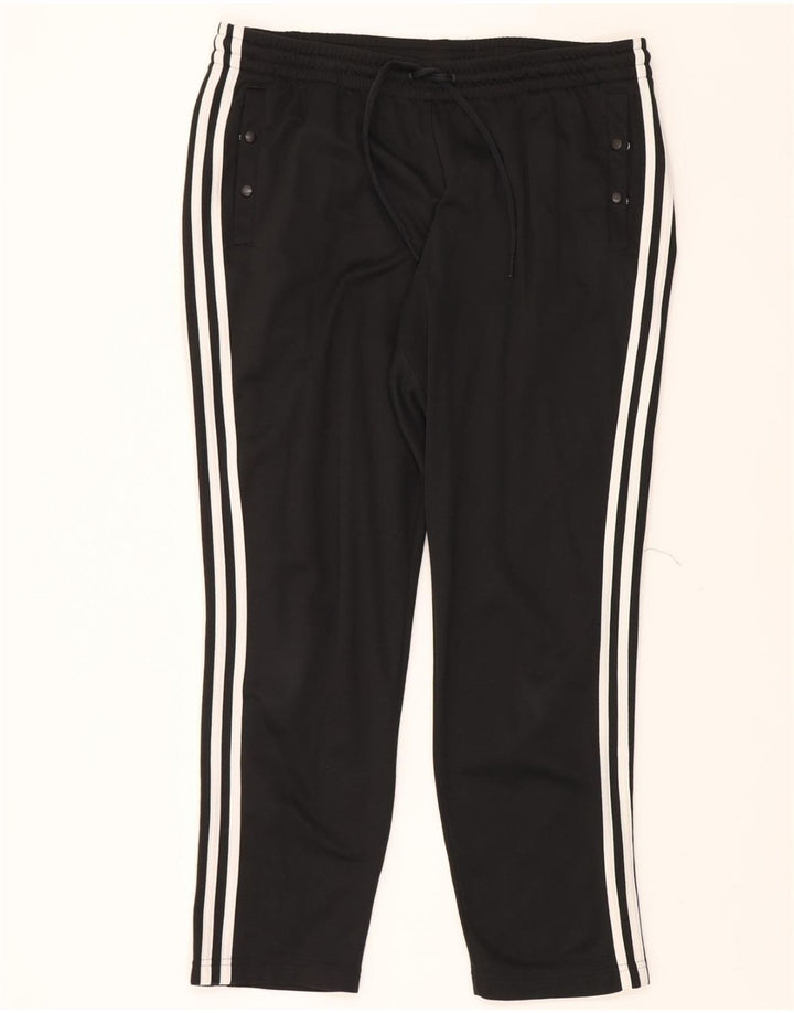 ADIDAS Womens Tracksuit Trousers UK 20/22 XL  Black Polyester Vintage Adidas and Second-Hand Adidas from Messina Hembry 