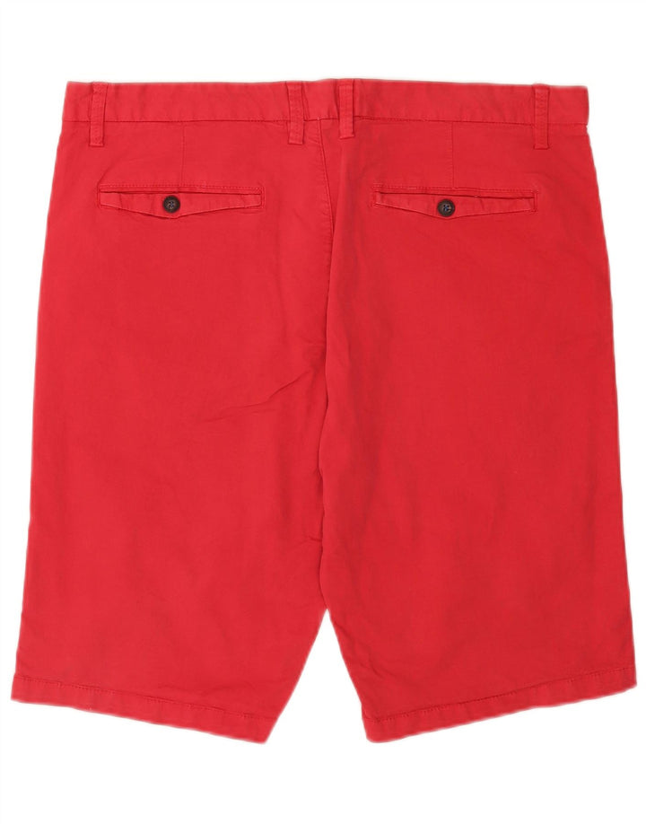 Brugi Herre Regular Fit Chino Shorts W38 XL Rød Bomuld