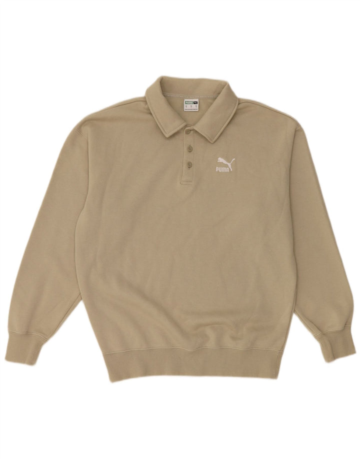 Puma Herre Polo Neck Sweatshirt Jumper Lille Grøn Bomuld