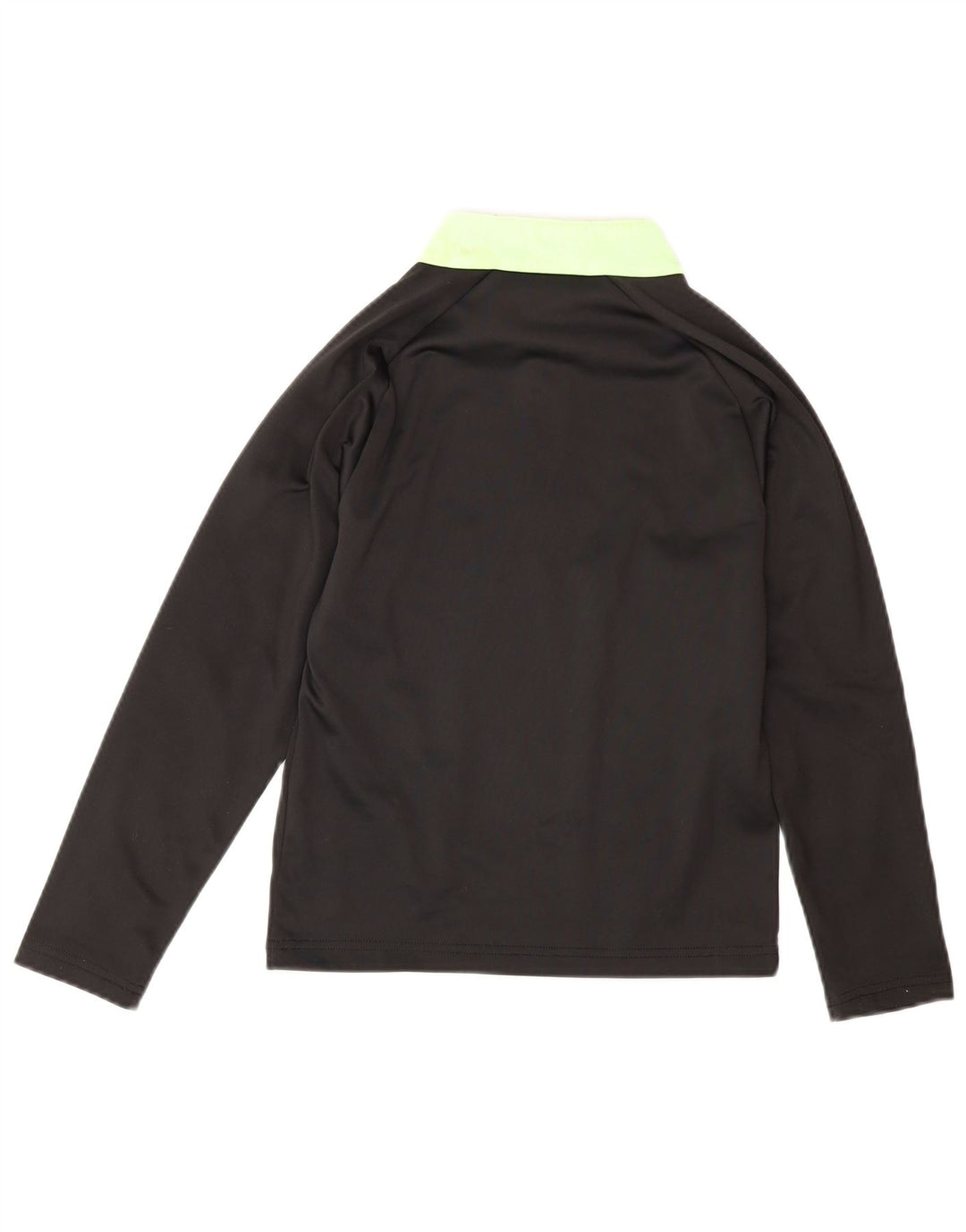 Puma Boys Zip Neck Pullover Træningsdragt Top 7-8 år Sort Colourblock