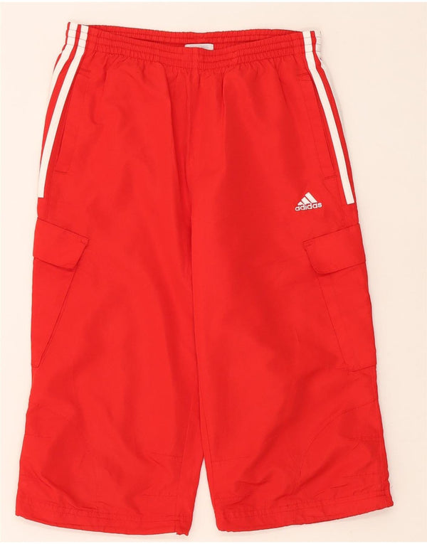 Adidas Boys Clima 365 Capri Cargo træningsdragt bukser 11-12 år rød