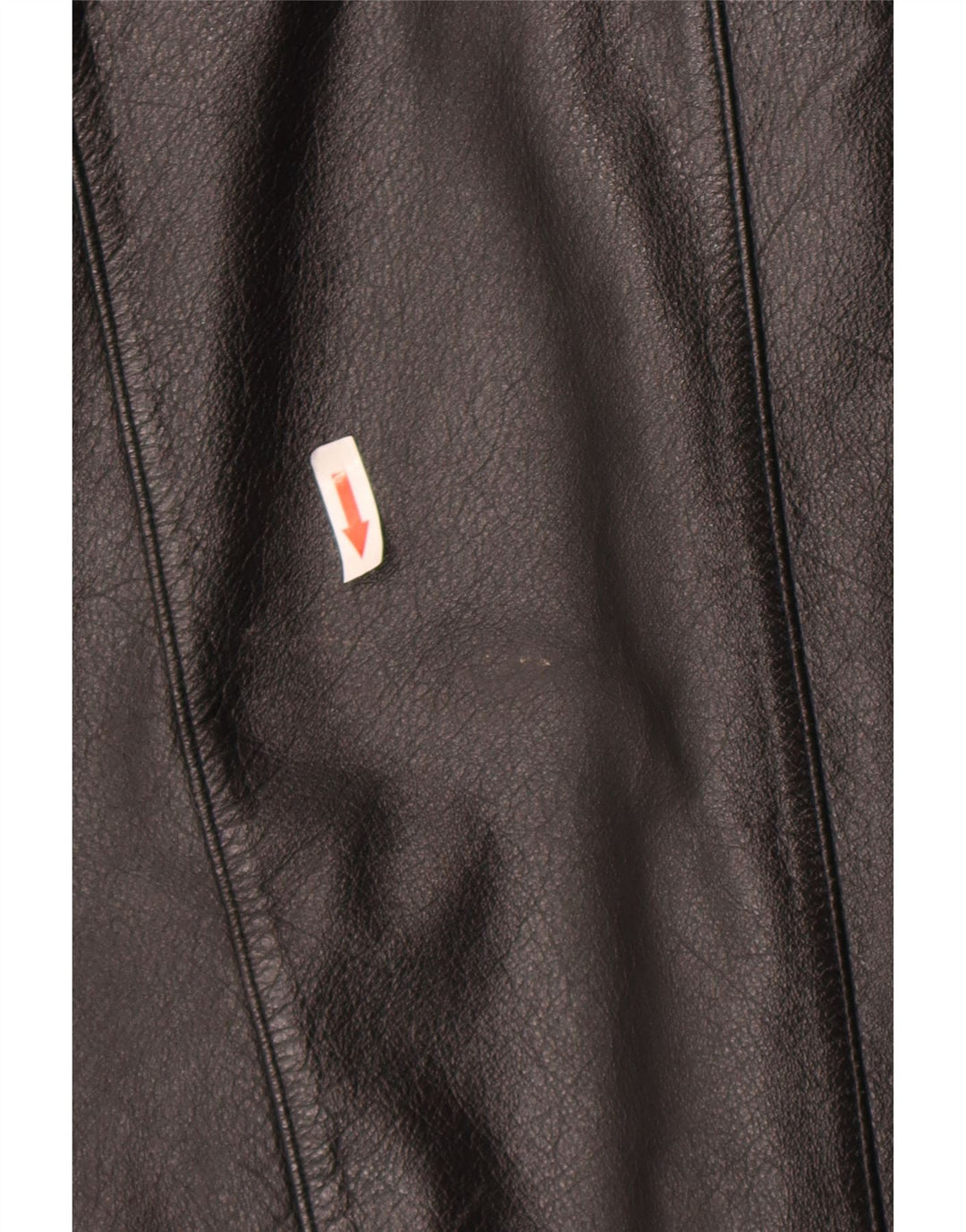 Vintage dame militær læderjakke UK 12 medium sort læder