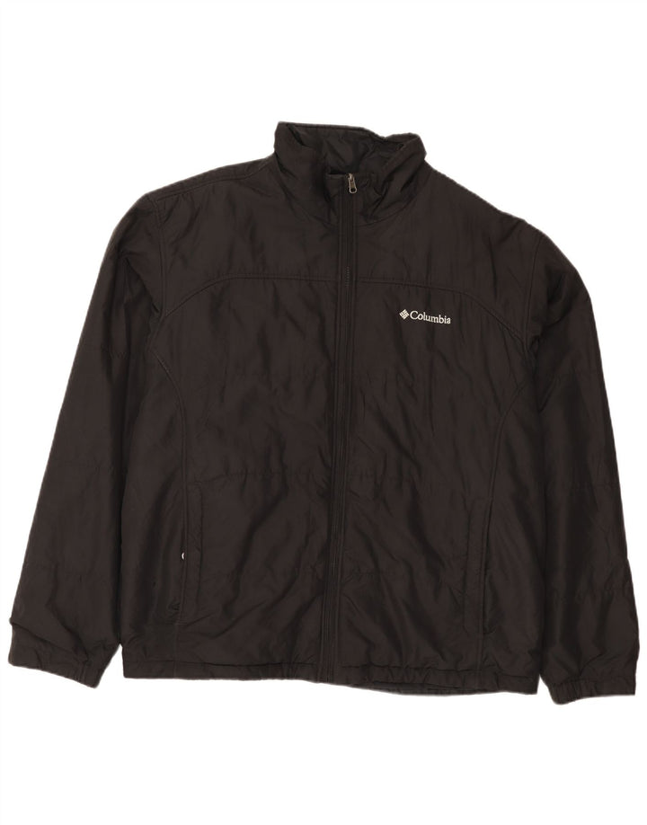 Columbia Mens Interchange Liner Bomber Jacket UK 42 XL Sort Polyester