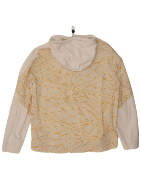 Jordan Herre Paris Grafisk Hættetrøje Jumper Medium Hvid Geometrisk Bomuld