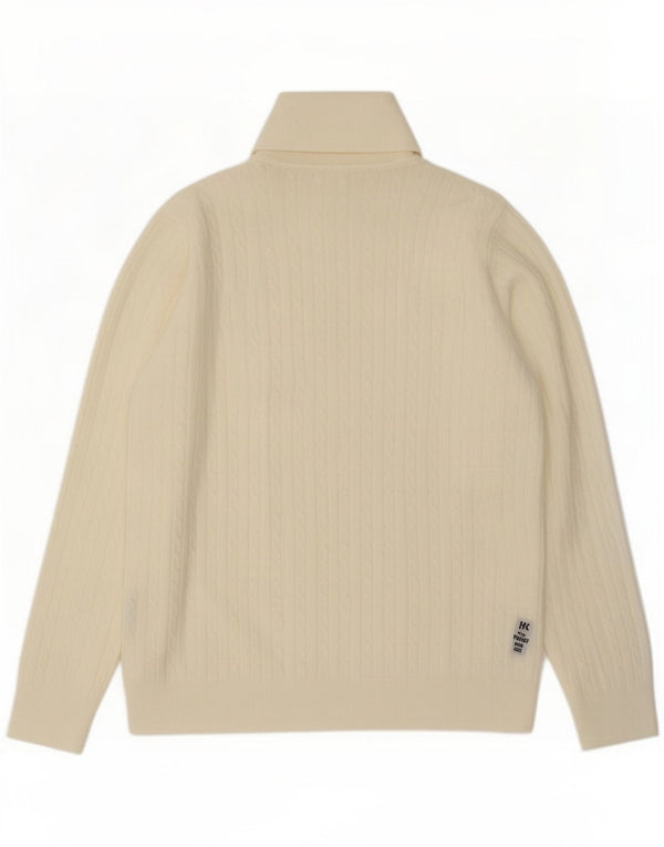 Marks & Spencer Dame Rullehals Sweater UK 16 Large Off White