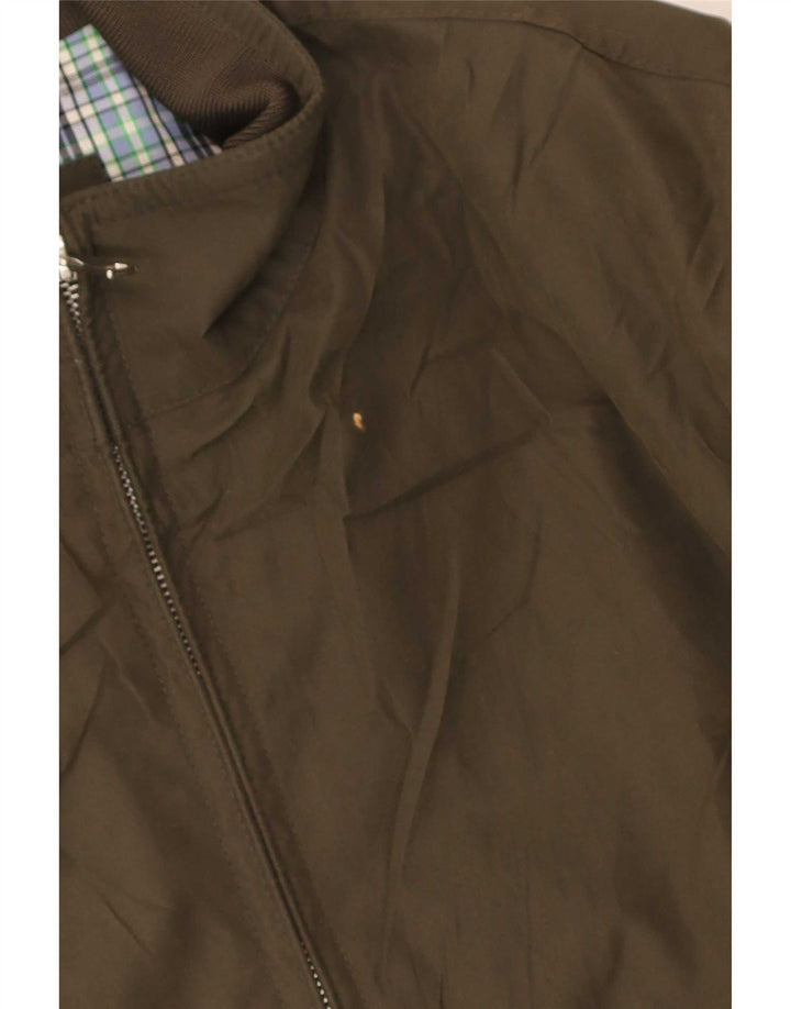Marks & Spencer Herre Regular Fit Bomber Jacket UK 38 Medium Khaki Polyester