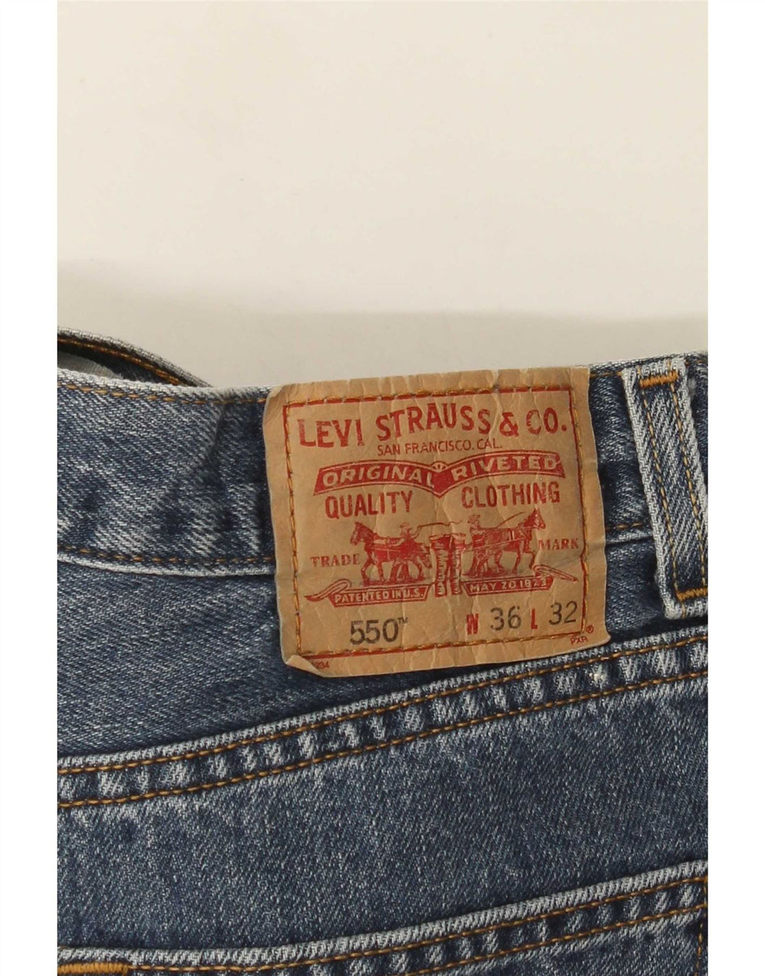 Levi's Herre 550 løse jeans W36 L32 Blå