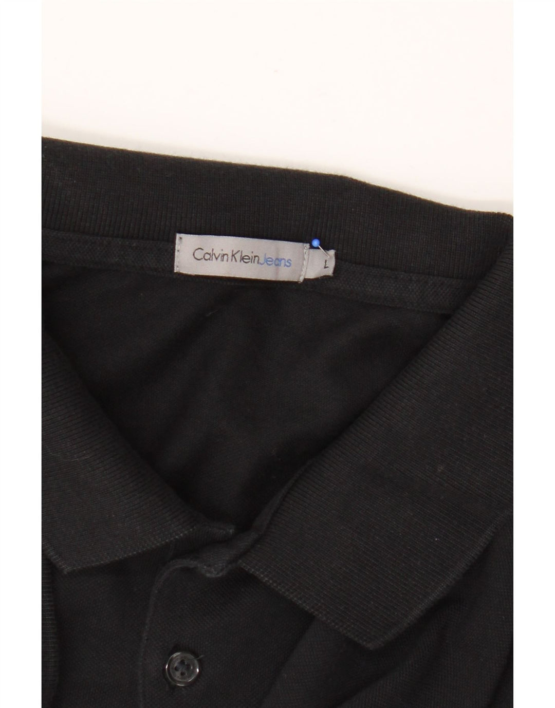 Calvin Klein Jeans Polo Shirt til mænd Large Sort