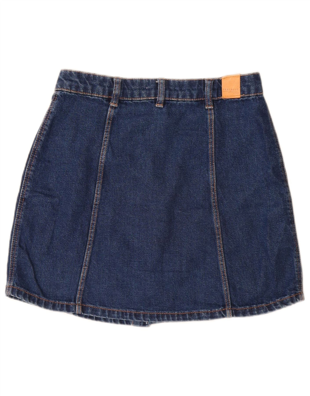 Zara Dame Mini Denim Nederdel Lille W26 Blå Bomuld