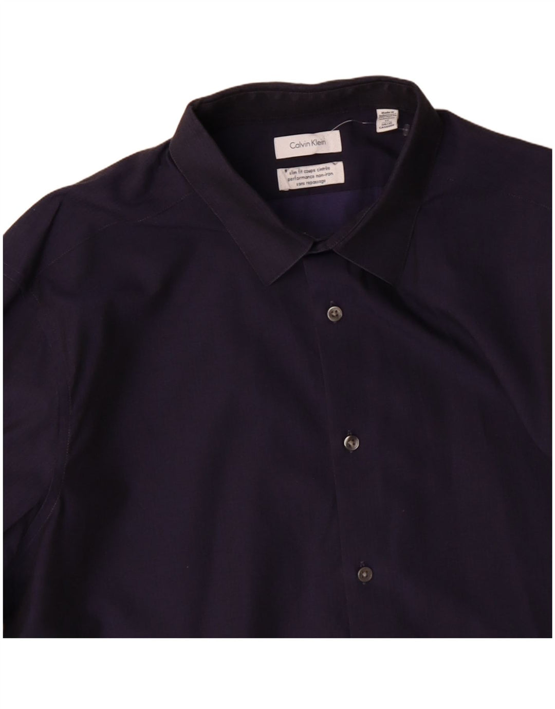 CALVIN KLEIN JEANS Slim Fit skjorte herre str. 17 XL Marineblå bomuld