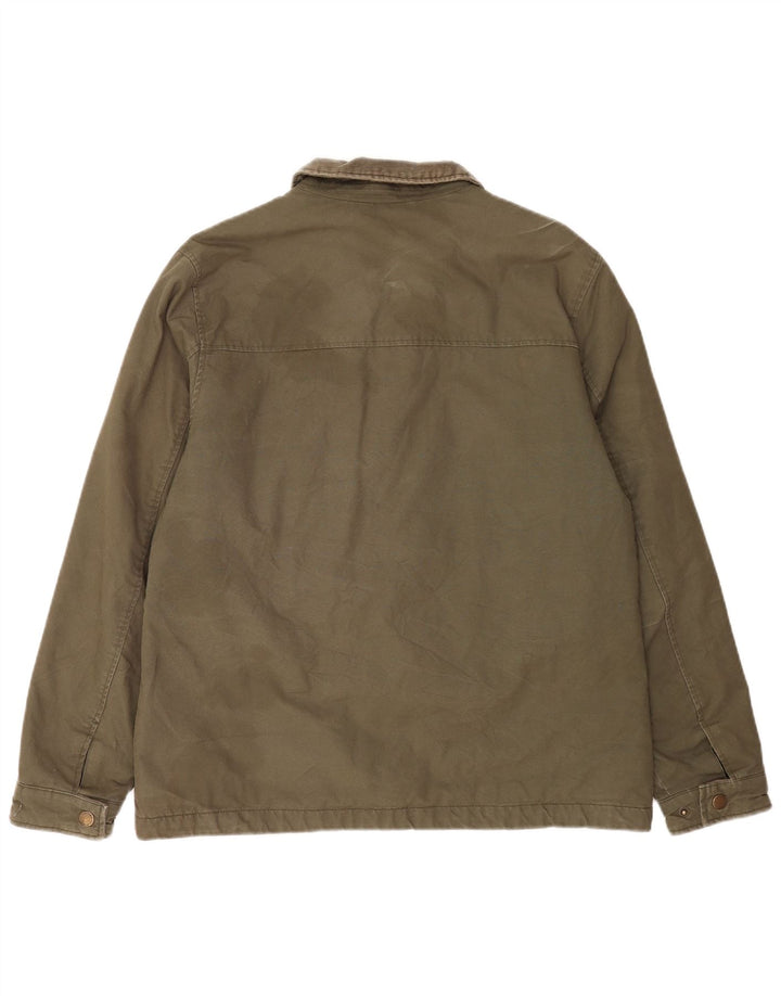 Lincoln Herre Utility Jacket UK 40 Large Khaki Cotton