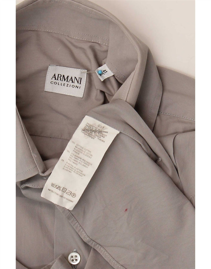 Armani Collezioni Herreskjorte Str. 41 16 Stor Grå Bomuld