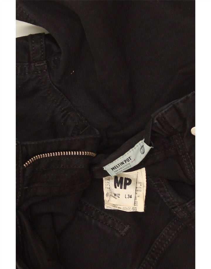 Meltin' Pot Herre Slim Jeans W32 L28 Sort Bomuld