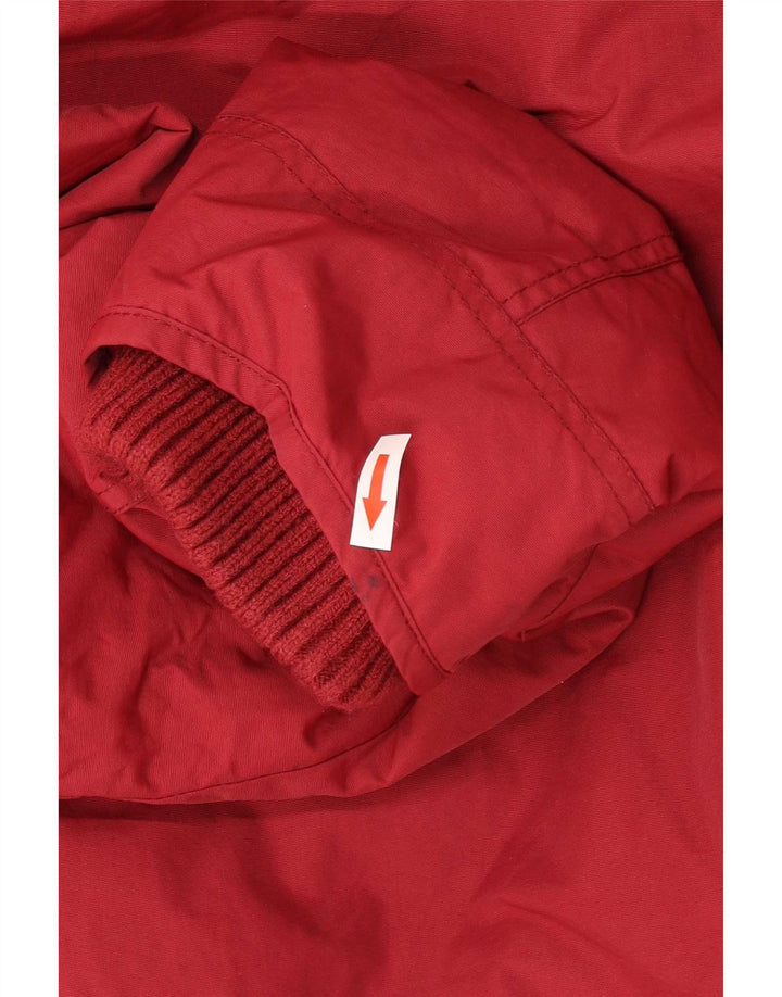 Fat Face Herre Hooded Windbreaker Jacket UK 44 2XL Rød Nylon