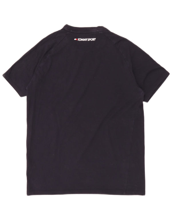 Tommy Hilfiger Herre T-Shirt Top Medium Marineblå Bomuld