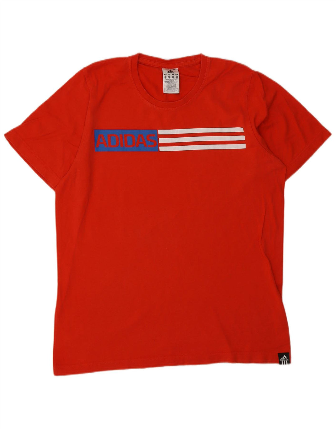 Adidas Herre grafisk T-shirt Top Medium Rød Bomuld