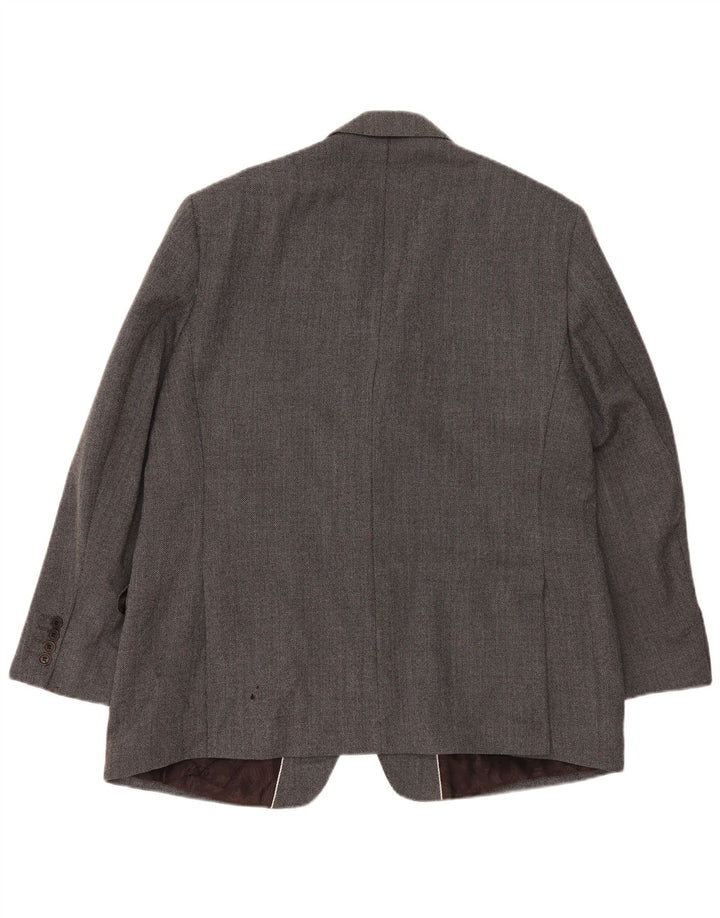 Marks & Spencer Herre Autograph 2 Button Blazer Jacket UK 46 XL Grå Uld