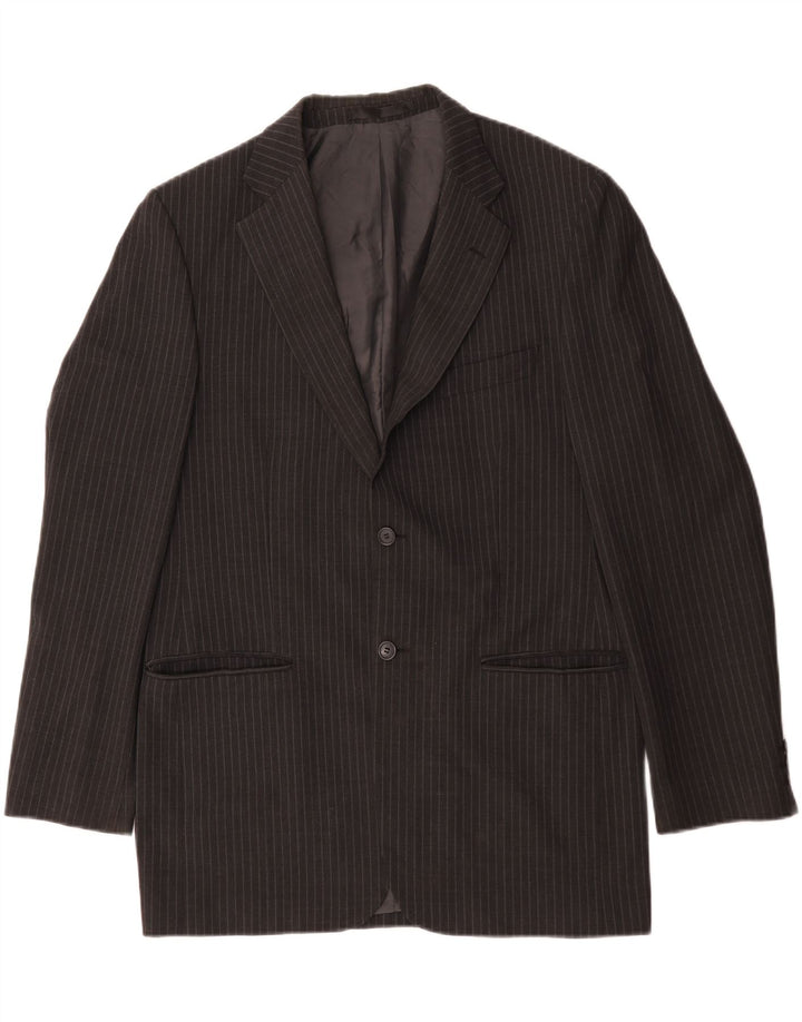 Marks & Spencer Herre 2-knaps blazerjakke UK 38 Medium Grey Pinstripe