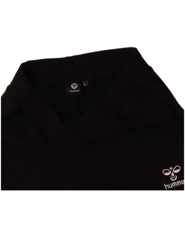 HUMMEL Mens Tracksuit Trousers Joggers Small  Black Cotton