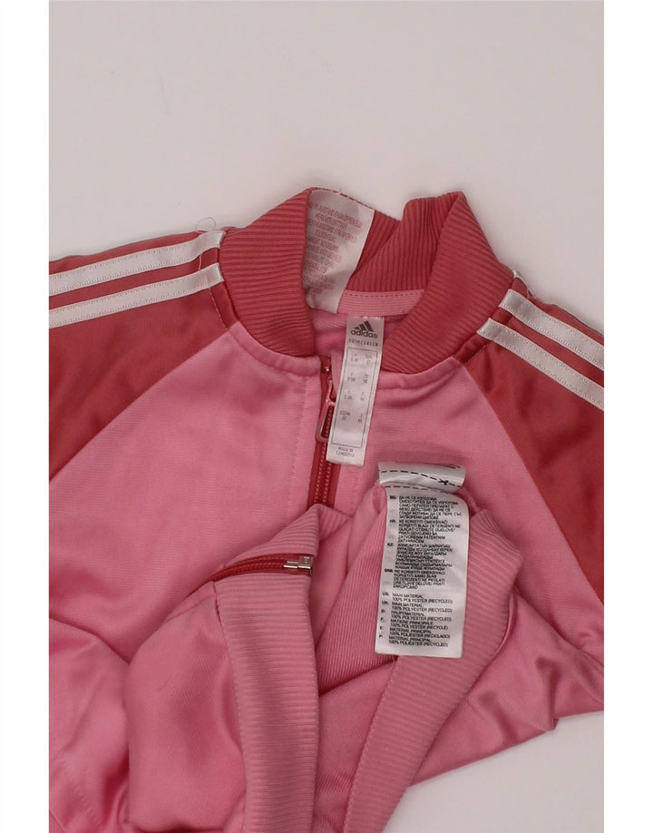 Adidas Pige Træningsdragt Topjakke 2-3 År Pink Colourblock Polyester