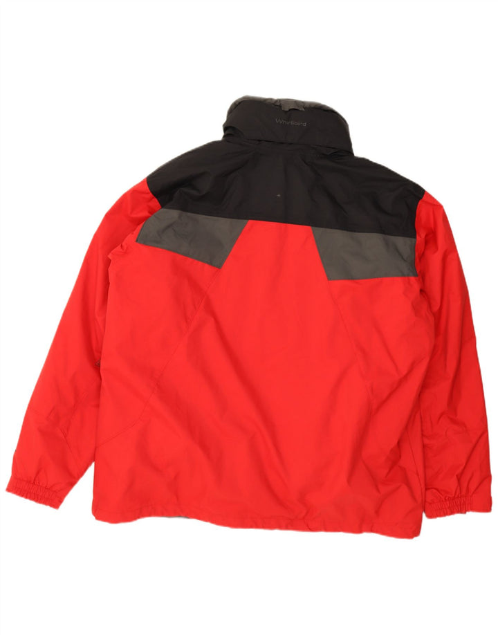Columbia Mens Interchange Windbreaker Jacket UK 42 XL Rød Colourblock