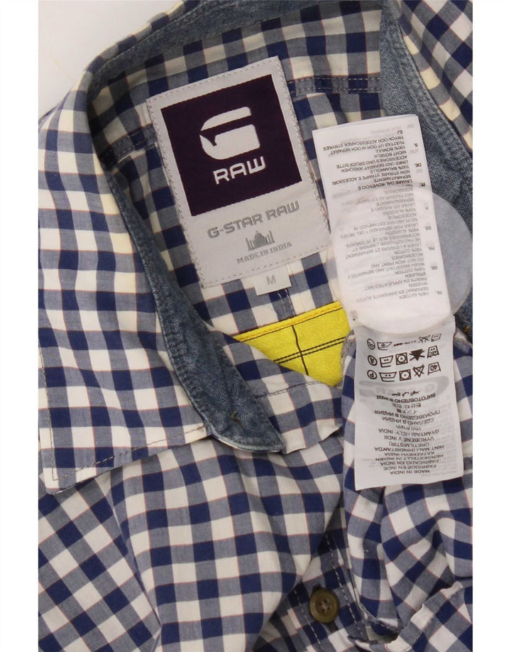 G-Star Herreskjorte Medium Blue Gingham Cotton