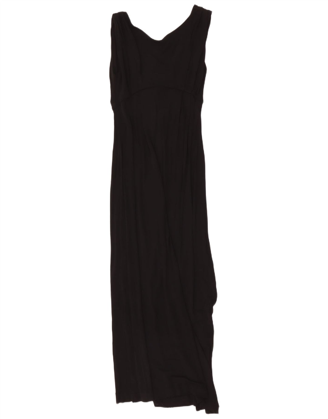 French Connection Dame ærmeløs Maxi Dress UK 10 Small Black Viscose