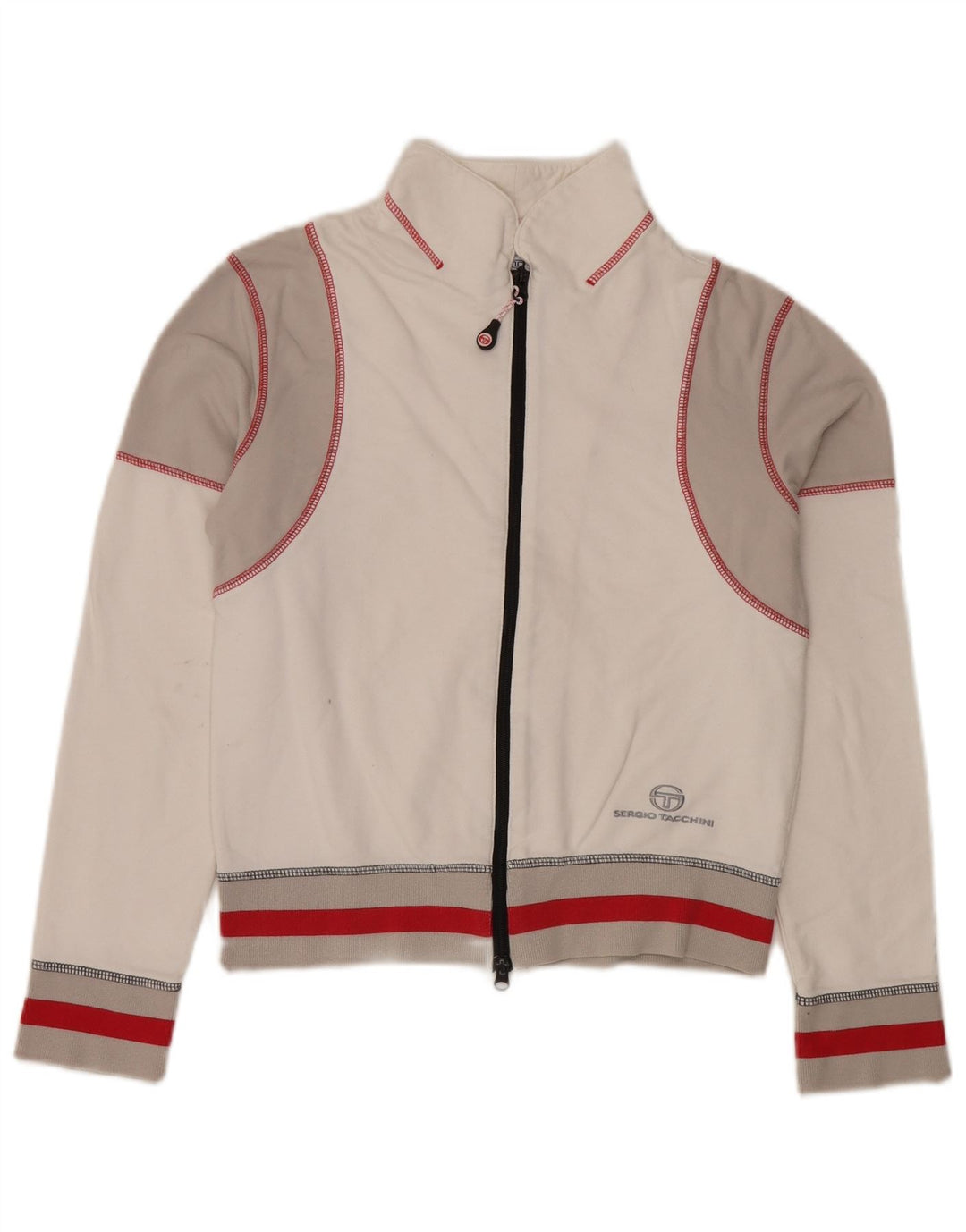 Sergio Tacchini Dame træningsdragt Topjakke IT 44 Medium White Colourblock