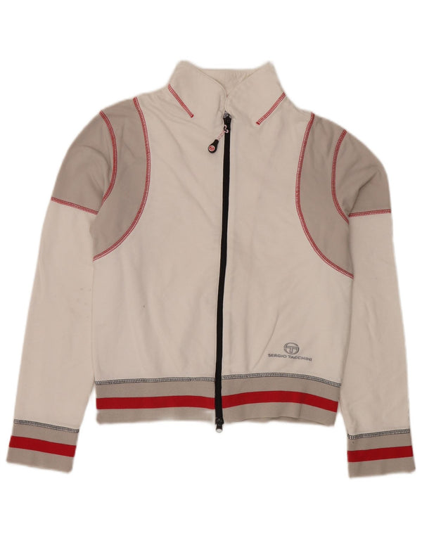 Sergio Tacchini Dame træningsdragt Topjakke IT 44 Medium White Colourblock