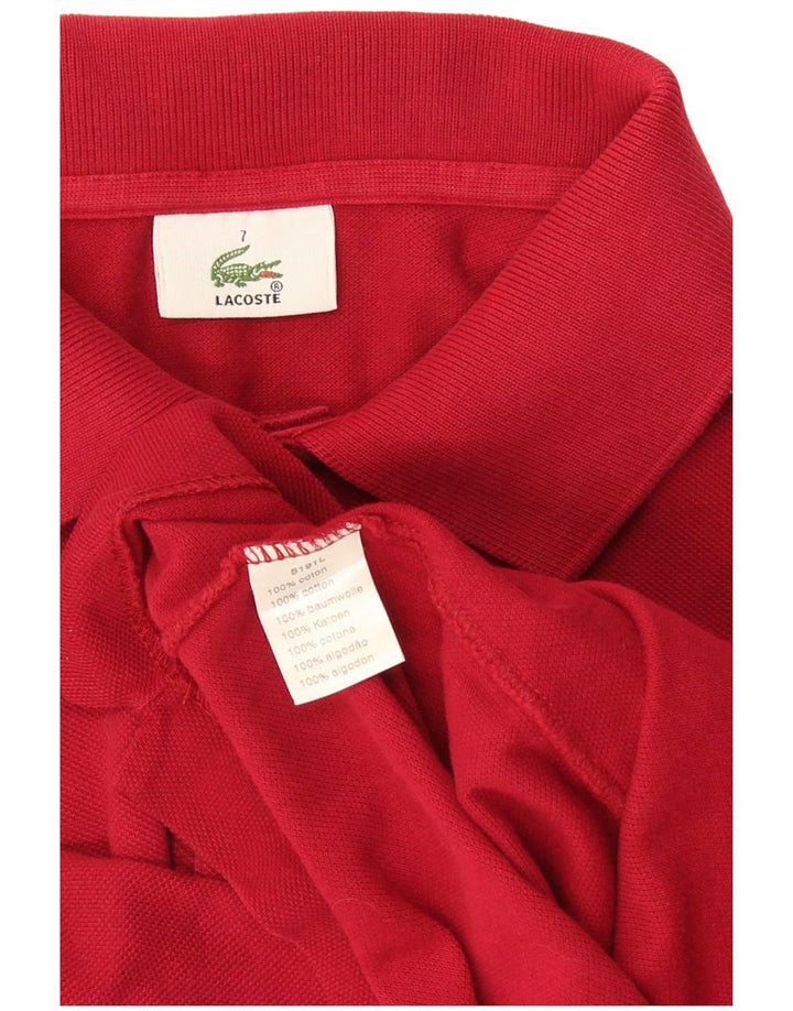 Lacoste Herre poloskjorte str. 7 2XL Rød Bomuld