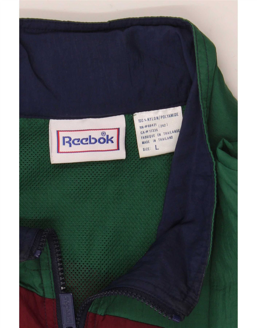 Reebok Træningsdragt til mænd Topjakke UK 40 Stor flerfarvet Colourblock