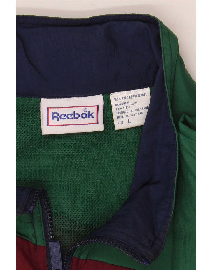 Reebok Træningsdragt til mænd Topjakke UK 40 Stor flerfarvet Colourblock