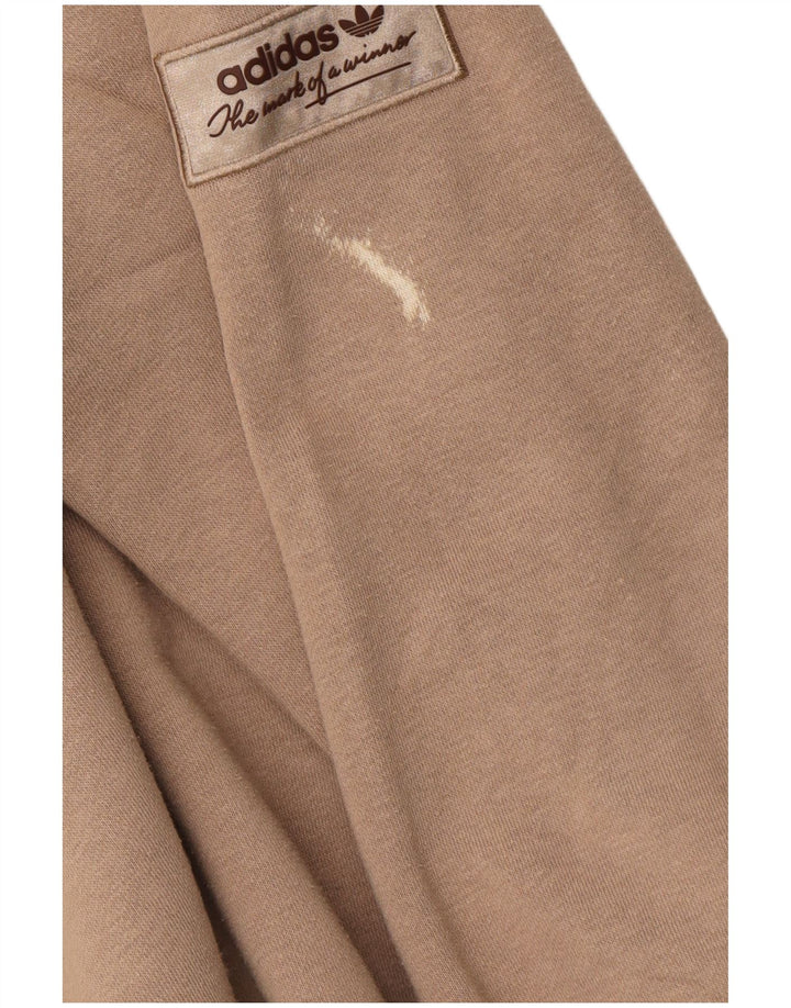 Adidas Herre grafisk sweatshirt Jumper Medium Beige Bomuld