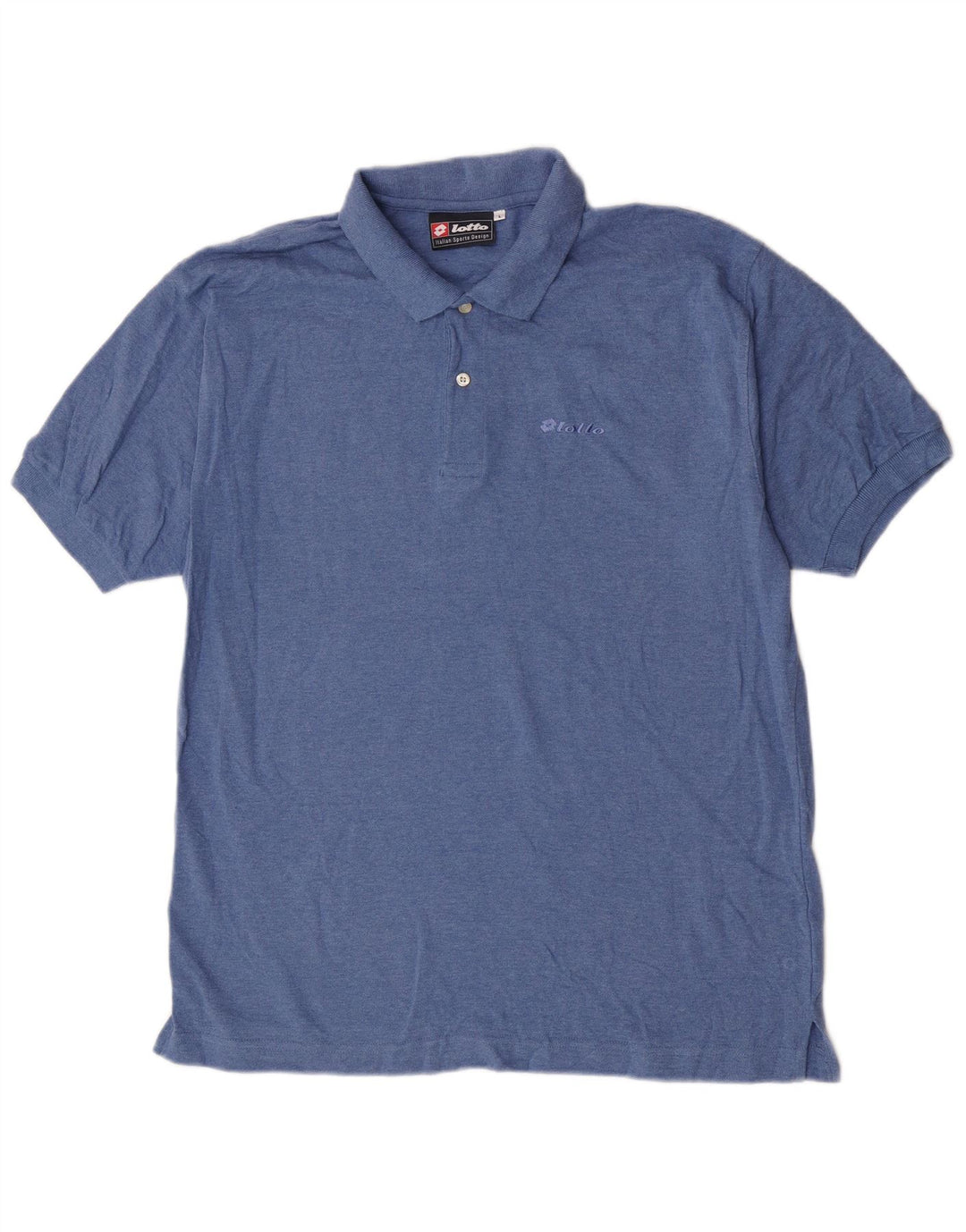 Lotto Herre Polo Shirt Stor Blå Bomuld