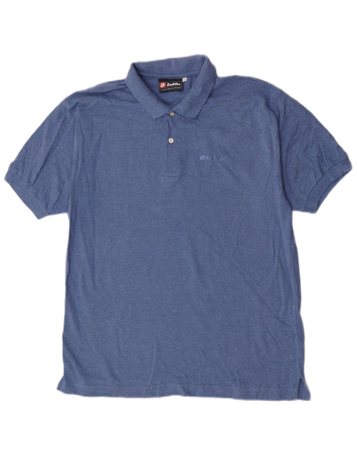 Lotto Herre Polo Shirt Stor Blå Bomuld