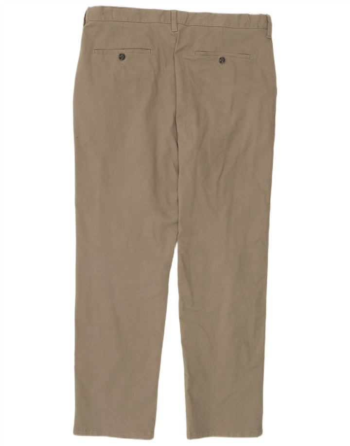 Marks & Spencer Herre Regular Fit Chinobukser W36 L31 Beige Bomuld