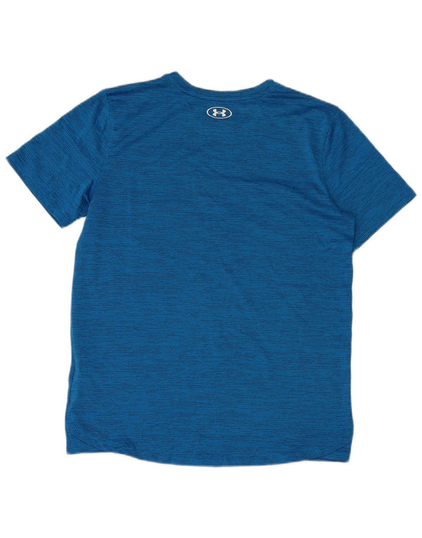 Under Armour Boys Grafisk T-Shirt Top 13-14 år XL Blå nålestribe