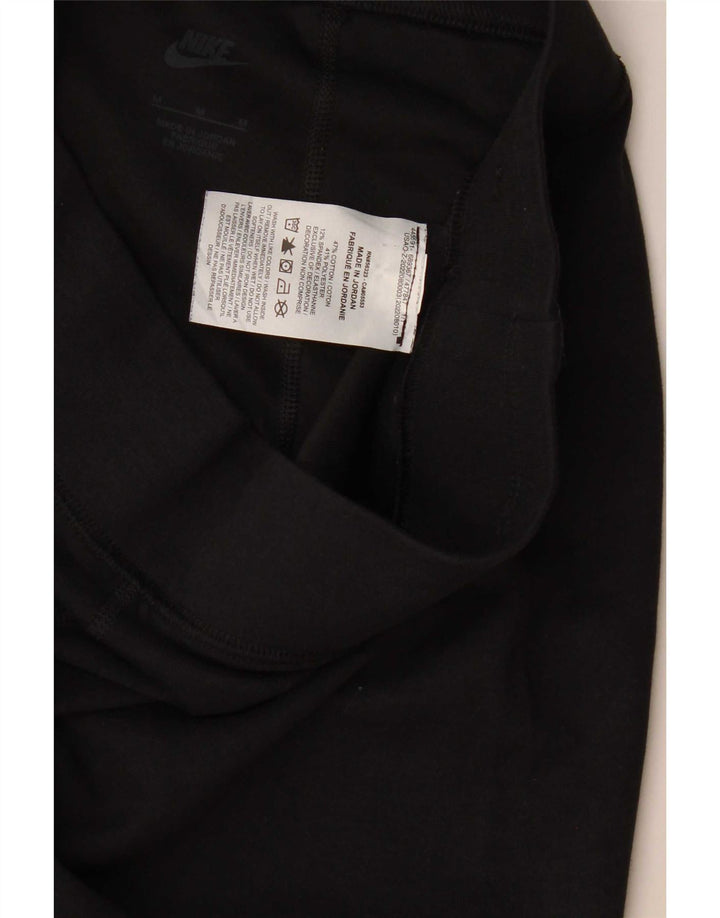 Nike Dame Grafiske Leggings UK 12 Medium Sort Bomuld