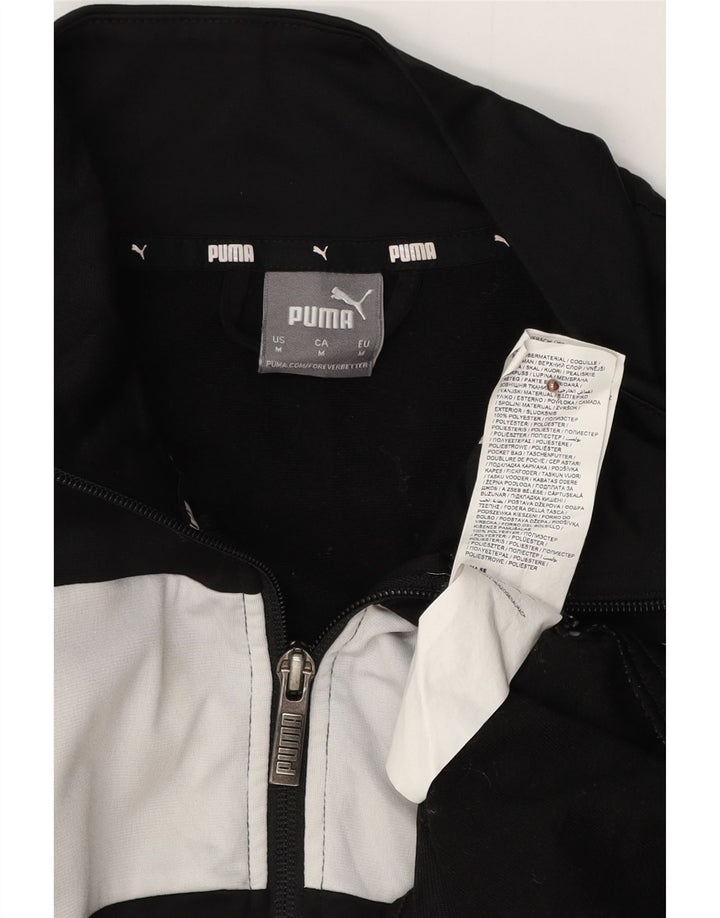 PUMA Træningsdragt til mænd Topjakke Medium Sort Colourblock Polyester