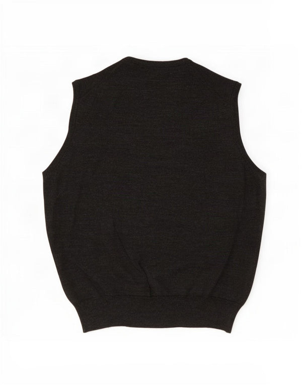 Il Granchio Herrevest Tank Top Medium Grey Virgin Wool