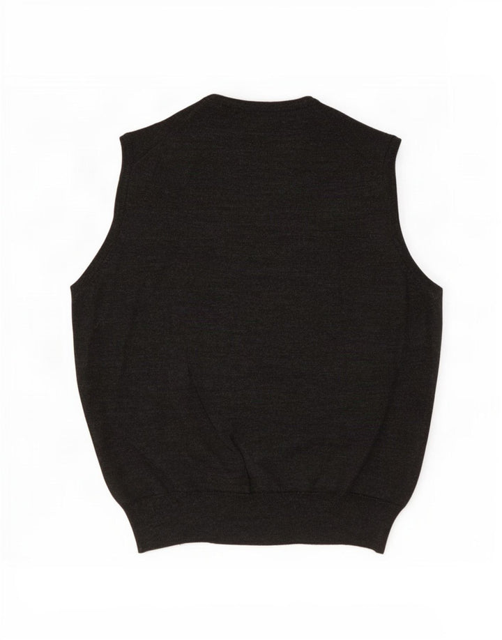 Il Granchio Herrevest Tank Top Medium Grey Virgin Wool