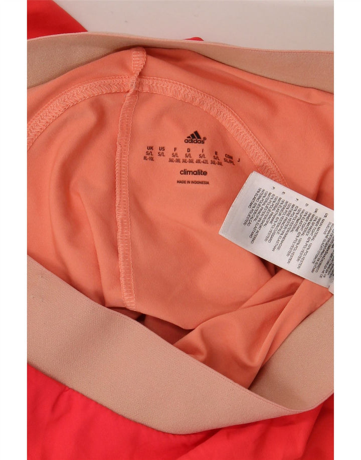 ADIDAS Climalite tennisnederdel til kvinder UK 8/10 Lille orange polyester