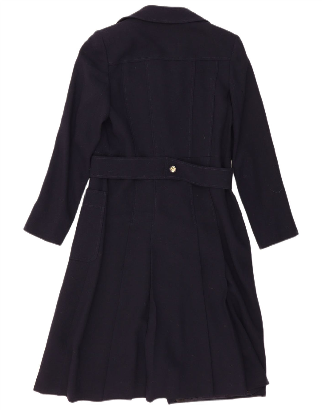 Vintage overfrakke til kvinder UK 10 Small Navy Blue