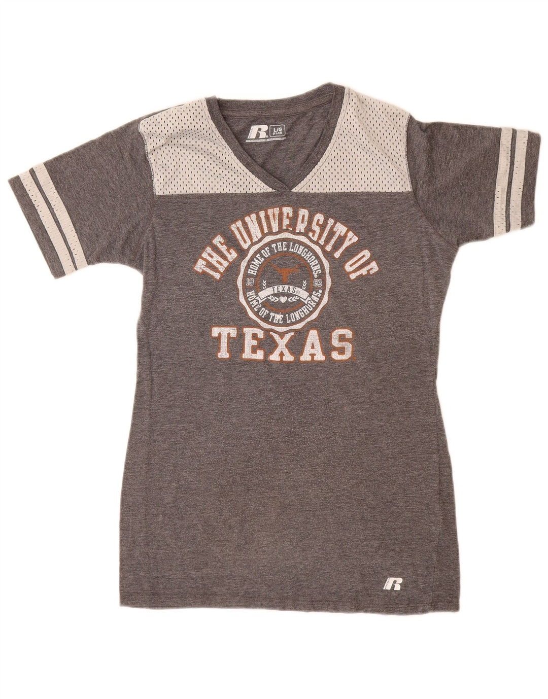 Russell Athletic Girls grafisk T-shirt top 11-12 år stor grå polyester