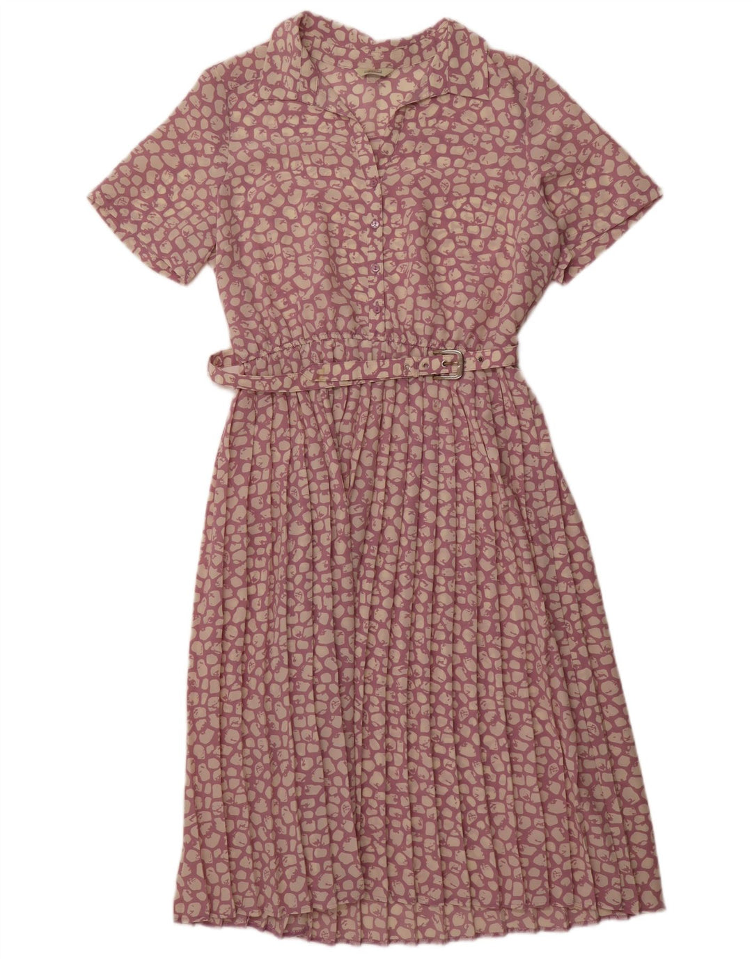Classics Dame Maxi Dress UK 16 Large Purple Animal Print Polyester