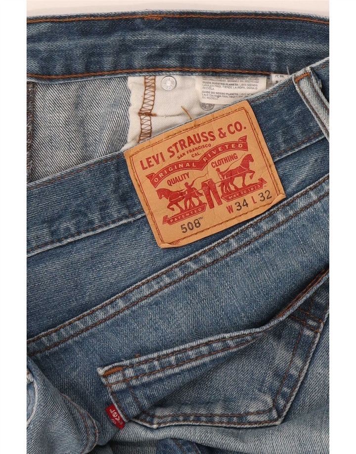 Levi's Herre 508 Regular Tapered Jeans W34 L32 Blå