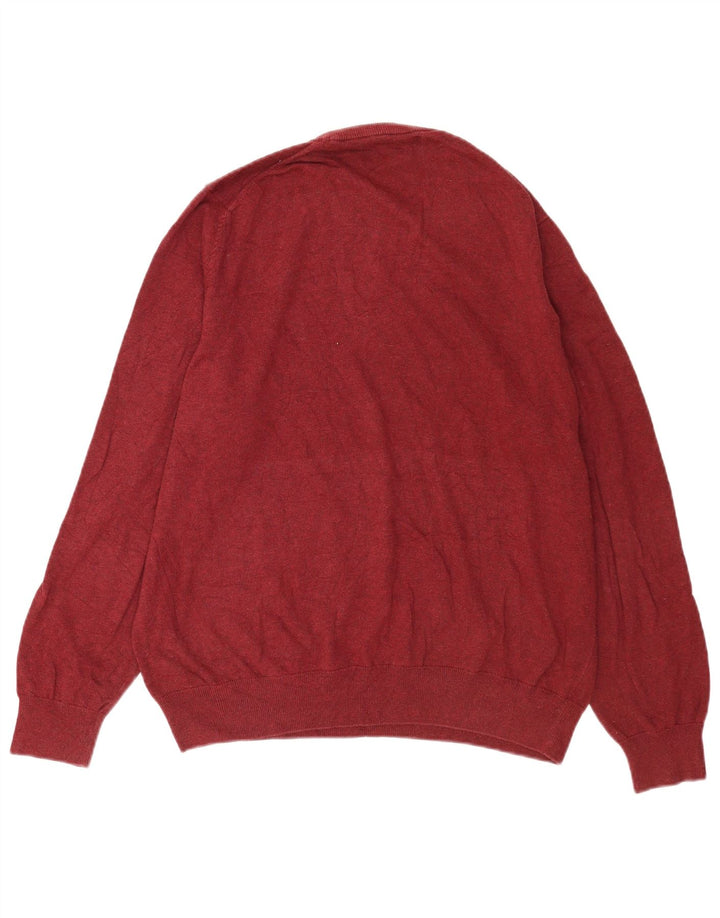 Marks & Spencer Herre sweater med rund hals XL rød bomuld