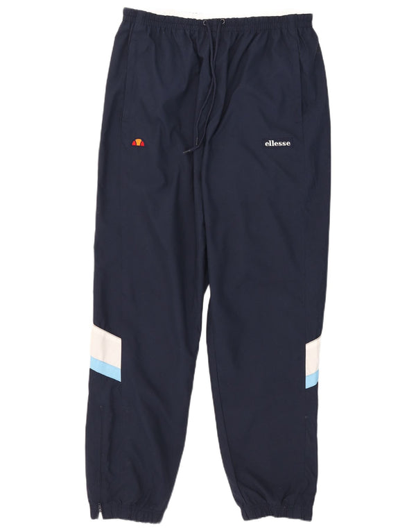 Ellesse Herre træningsdragt Bukser Joggers Large Navy Blue Colourblock