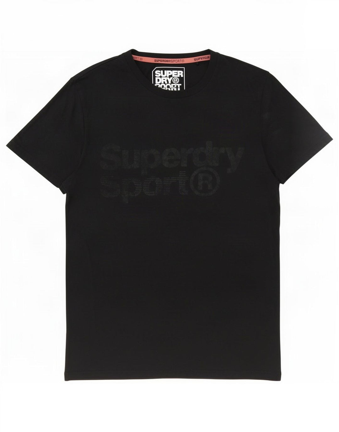 Superdry grafisk T-shirt top til kvinder UK 14 Stor sort polyester
